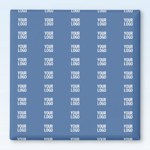Your Logo or Image Vertical Stripes Pattern Magnet
