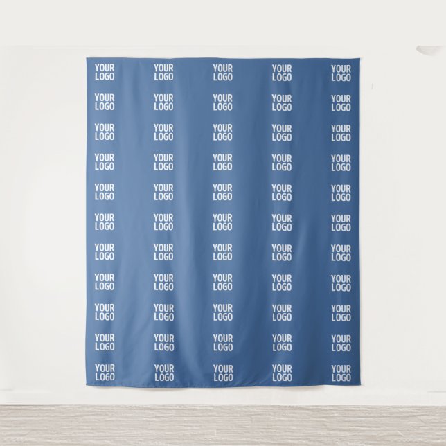 Your Logo or Image  | Vertical Stripes Pattern  Tapestry (Front)