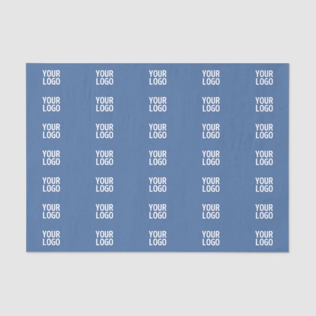 Your Logo or Image  | Vertical Stripes Pattern  Tissue Paper (Front)