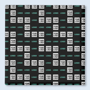 Your Logo or Image   Zig Zag Pattern w/Two Images Magnet