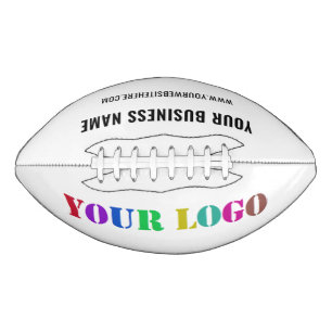 Your Logo or Photo and Custom Text Football Gift
