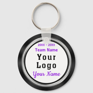 Your LOGO or Photo Cheap Personalised Team Gifts Key Ring