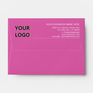 Your Logo or Photo Text Address Envelope Template