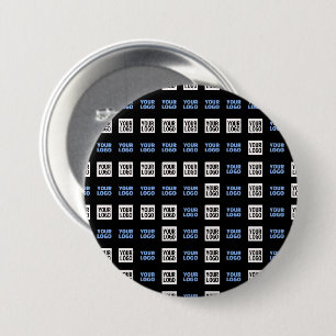 Your Logo or Uploaded Image   Geometric Pattern  7.5 Cm Round Badge