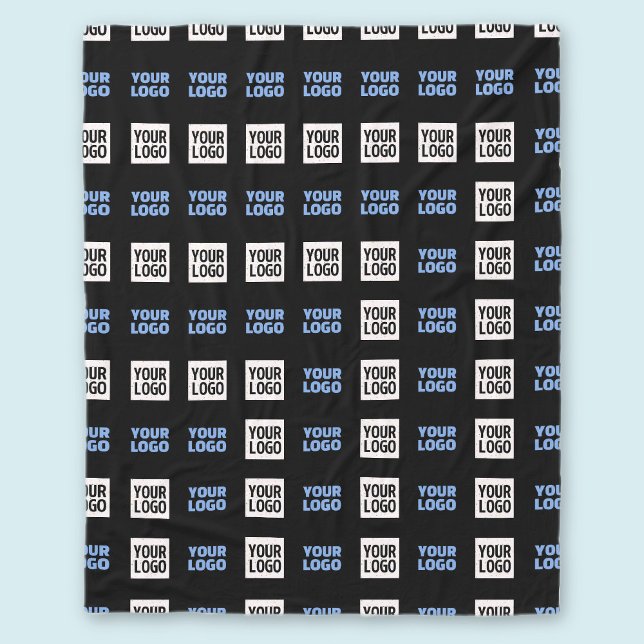 Your Logo or Uploaded Image | Geometric Pattern  Fleece Blanket (Creator Uploaded)