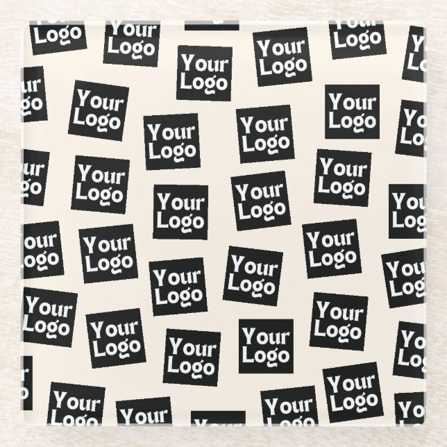 Your Logo/other Uploaded Image | Random Placement Glass Coaster (Front)