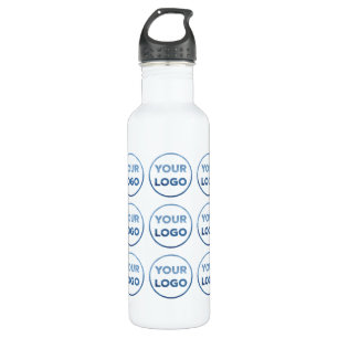 Your Logo Pattern on White 710 Ml Water Bottle