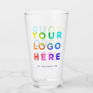 Your Logo Personalised Beer glasses 16oz Any colou