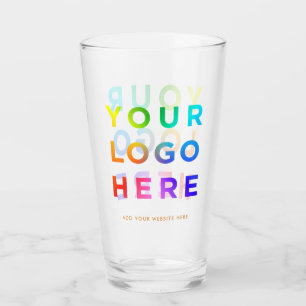 Your Logo Personalised Beer glasses 16oz Any colou