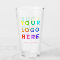 Your Logo Personalised Beer glasses 16oz Any colou
