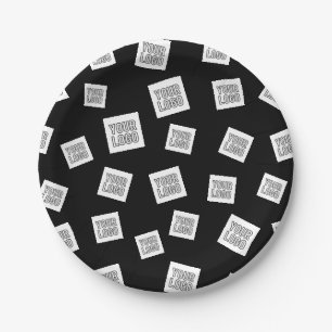 Your Logo, Photo or other Image   Random Placement Paper Plate