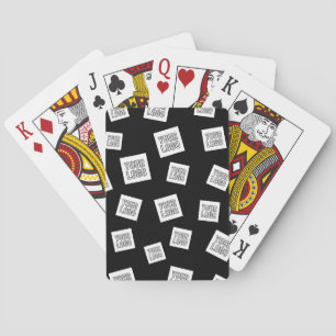 Your Logo, Photo or other Image   Random Placement Playing Cards