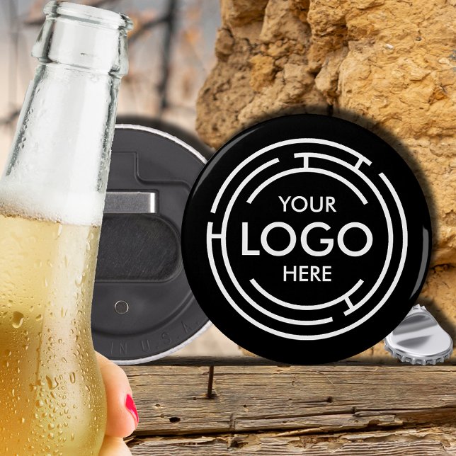 Your Logo Promotional Black Bottle Opener (Creator Uploaded)