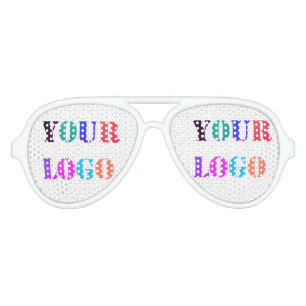 Your Logo Promotional Business Personalised Modern Aviator Sunglasses