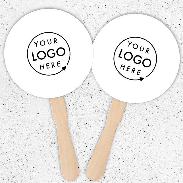 Your Logo | Promotional Modern Corporate Hand Fan (Creator Uploaded)