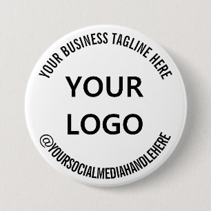 Your Logo Promotional Social Media Button Template