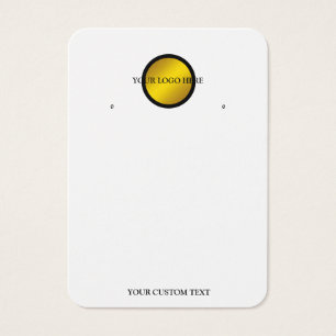 Your Logo QR Earring Display Card