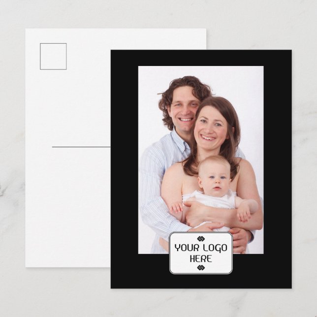 Your Logo - Rectangle - Background WHITE Postcard (Front/Back)