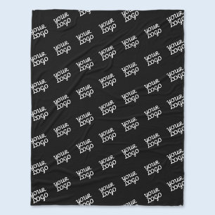 Your Logo Repeated (automatically) Fleece Blanket