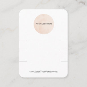 Your Logo Scrunchie Hair Tie Display Business Card
