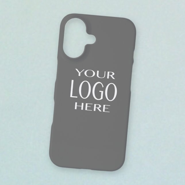 Your Logo | Simple Logo Replacement/Grey iPhone 11 16 Case (Creator Uploaded)