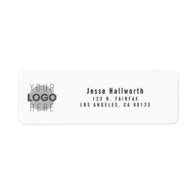 Your Logo | Simple Modern Return Address (Front)