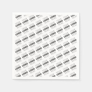 Your Logo Simple Repeating Diagonal Pattern Napkin