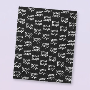 Your Logo   Simple Repeating Logo Pattern  Fleece Blanket