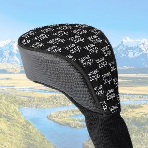 Your Logo Simple Repeating Logo Pattern Golf Head Cover