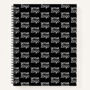 Your Logo   Simple Repeating Logo Pattern  Notebook