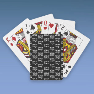 Your Logo   Simple Repeating Logo Pattern  Playing Cards