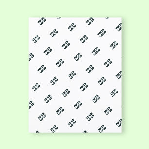 Your Logo Simple Repeating Logo   White