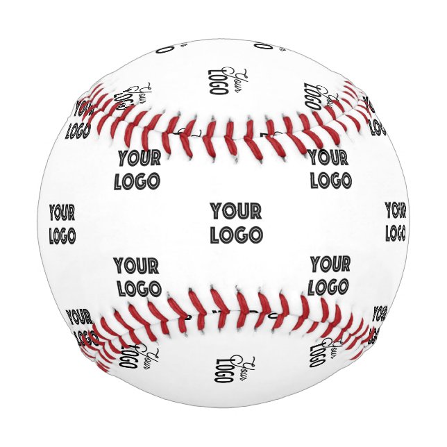 Your Logo Simple Repeating Logo | White Baseball (Front)