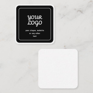 Your Logo & Slogan or other text Black & White Card