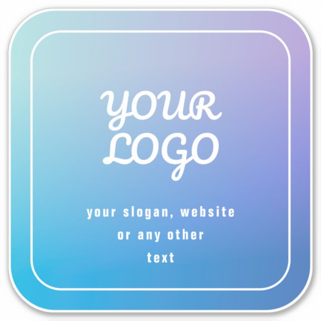 Your Logo & Slogan or other text | Blue & Purple (Front)