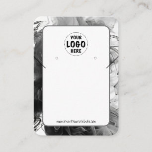 Your Logo Smokey Earring Display Card Large