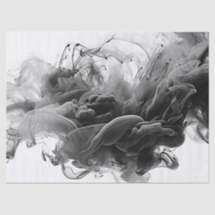 Your Logo Smokey Gothic Monochrome Tissue Paper