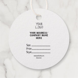 Your logo social media QR code Price tags
