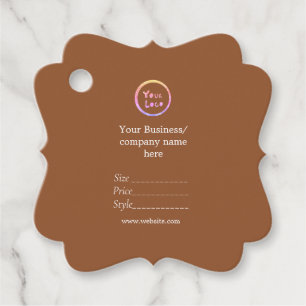 Your logo  social media QR code Price tags
