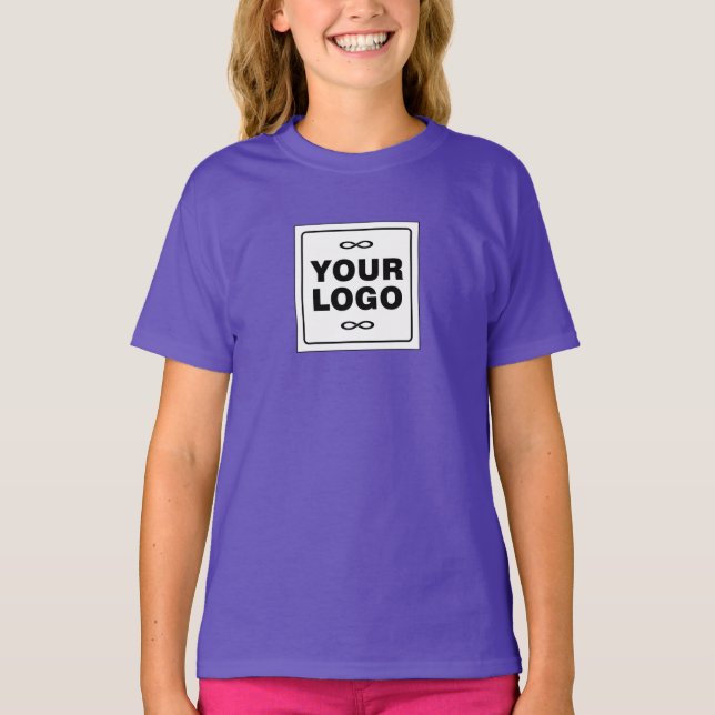 Your Logo - Square - Background WHITE T-Shirt (Front)