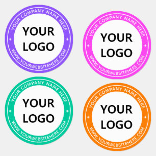 Your Logo Text and Colours Promotional Labels