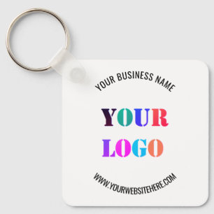 Your Logo Text Promotional Keychain Example