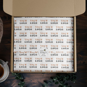 Your Logo Tiled Pattern Large Sheet Tissue Paper