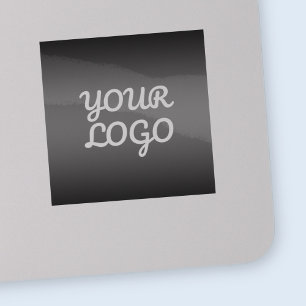 Your Logo & Transparent Grey Editable Colour Ombre