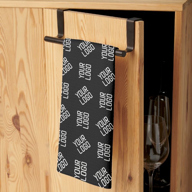 Your Logo | Unique Alternating Logo or Design Tea Towel (Thirds Fold)