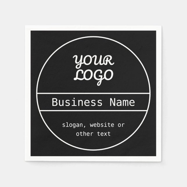 Your Logo | Unique Editable Business Design Napkin (Front)