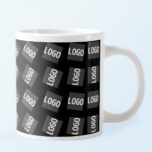 Your Logo   Unique Geometric Pattern Large Coffee Mug