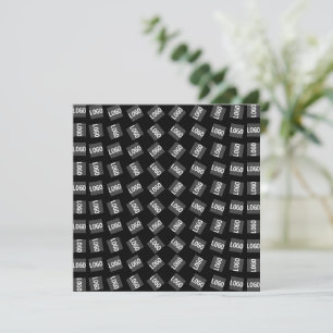 Your Logo   Unique Geometric Pattern Thank You Card