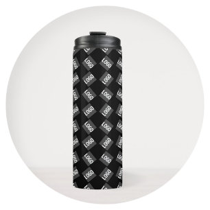 Your Logo Unique Geometric Pattern Thermal Tumbler