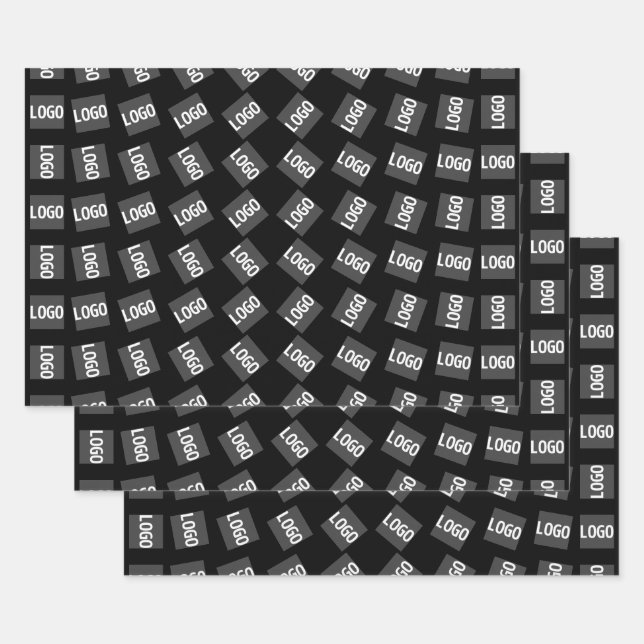 Your Logo | Unique Logo, Design or Image Pattern  Wrapping Paper Sheet (Set)